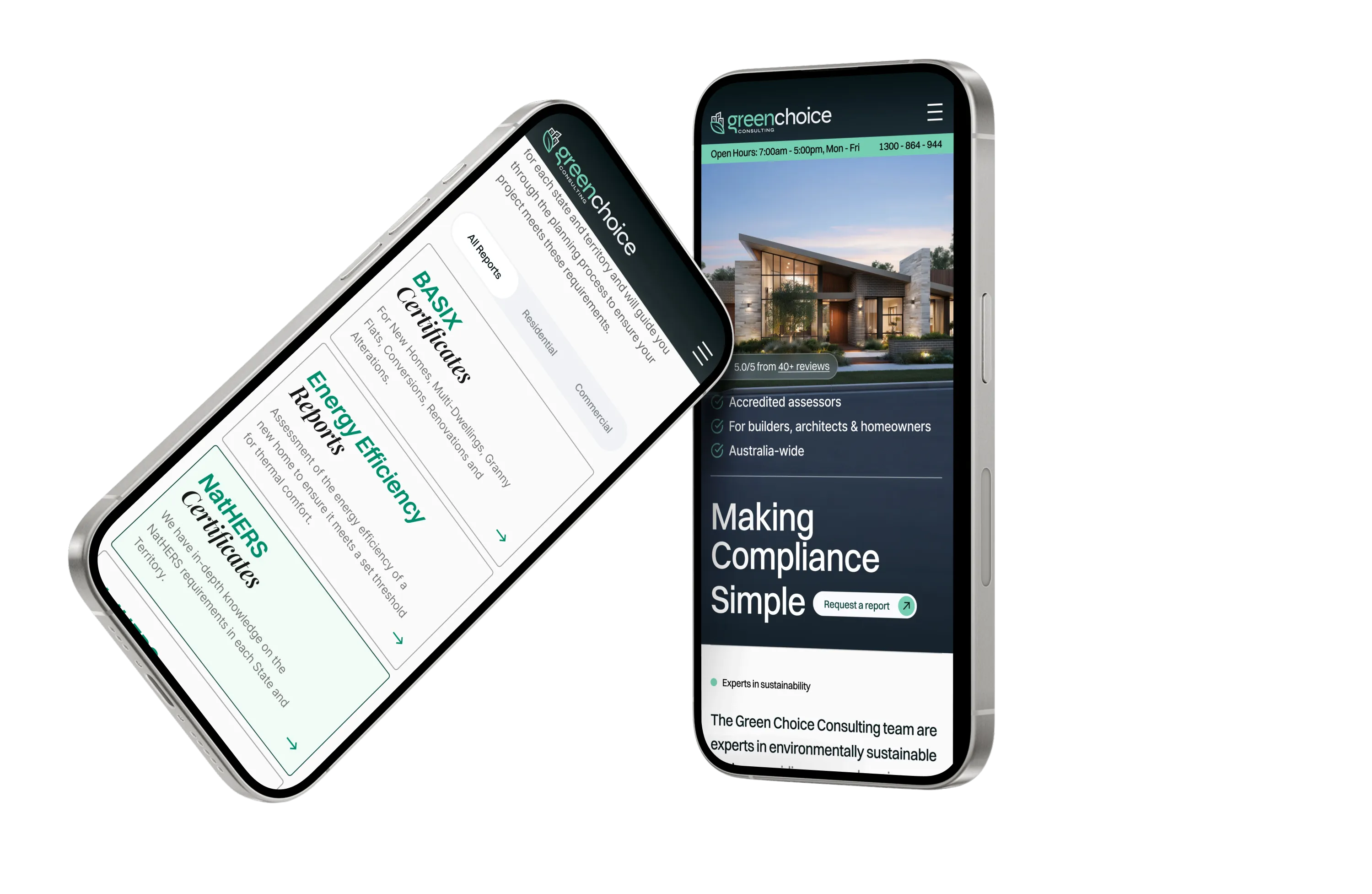 Green Choice Consulting solution screenshot